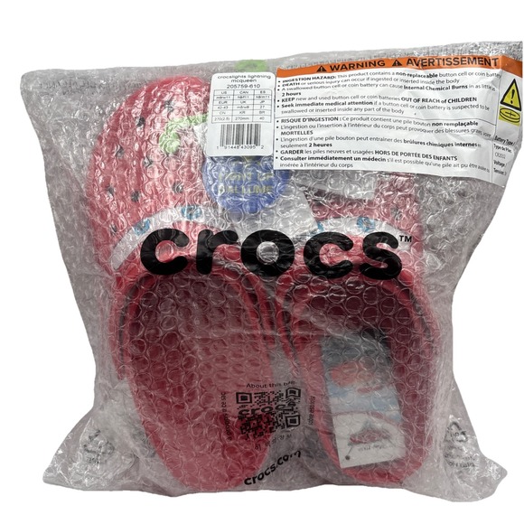 Crocs x Lightning McQueen 205759-610 Light Up Men Size 9 Women Size 11 Cars BNWT - Picture 1 of 9